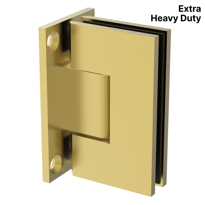 GGH Shower Hinge - Square Extra Heavy Duty - Wall Mount, Full Plate