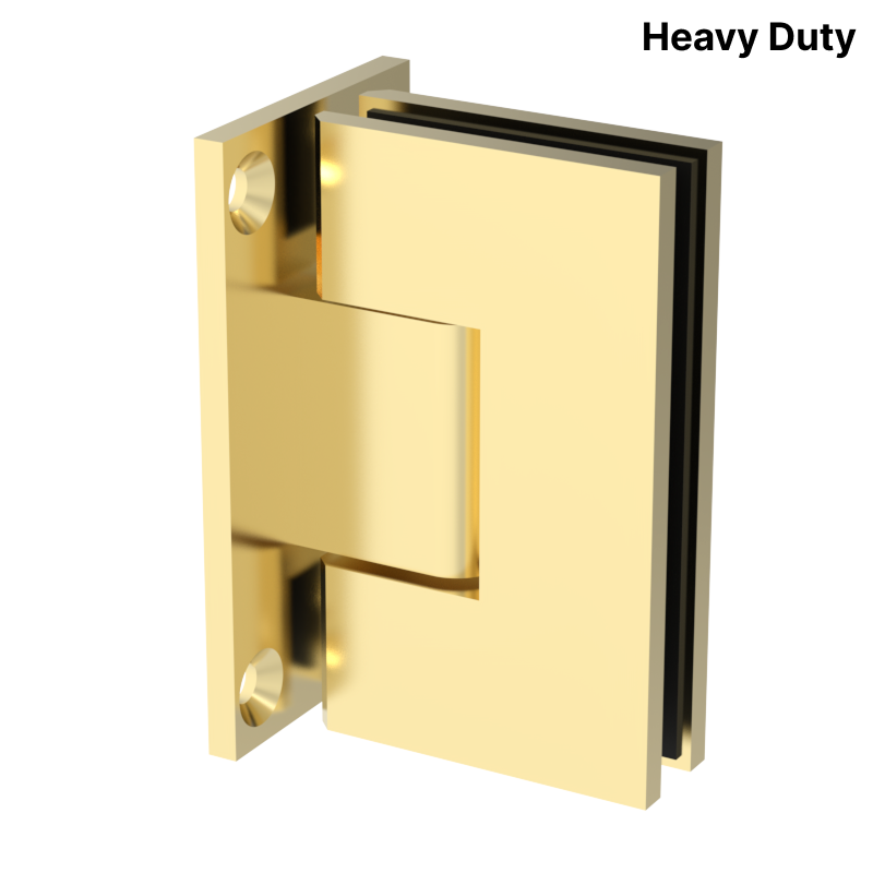 GGH Shower Hinge - Square Heavy Duty - Wall Mount, Full Plate