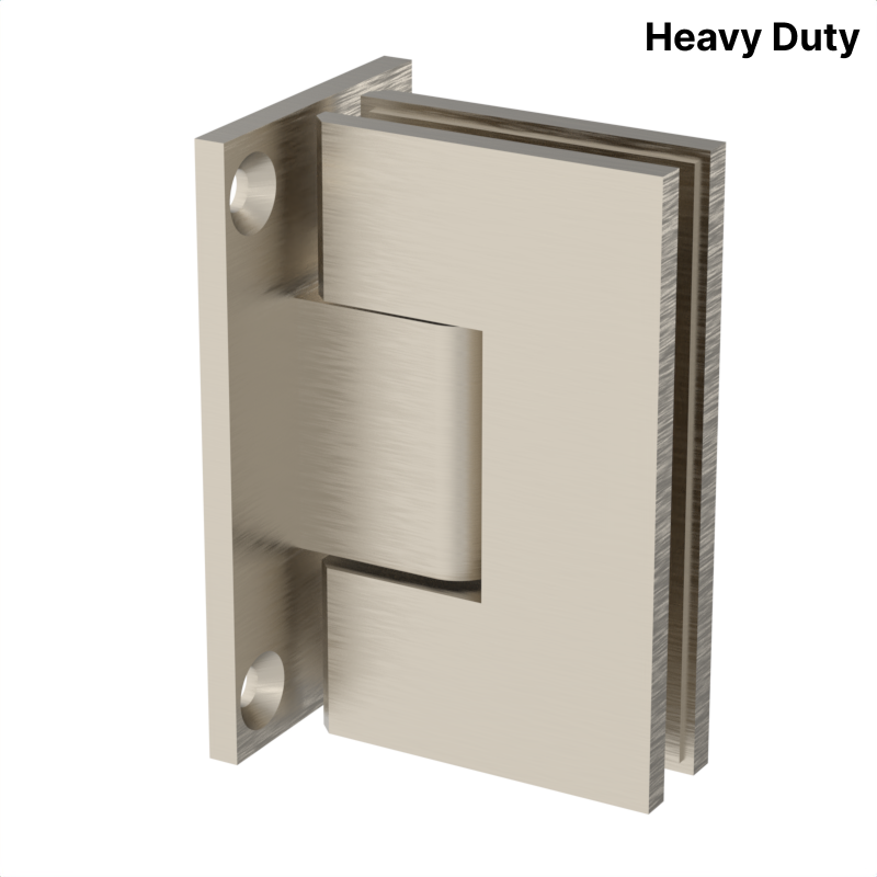 [VIV037] VIVIAN Series GGH Shower Hinge - Square Heavy Duty - Wall Mount, Full Plate