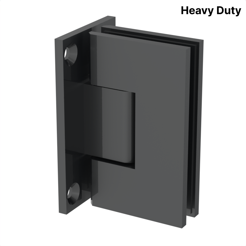 [VIV037] VIVIAN Series GGH Shower Hinge - Square Heavy Duty - Wall Mount, Full Plate
