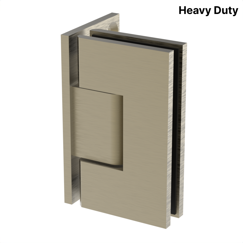 [VIV044] VIVIAN Series GGH Shower Hinge - Square Heavy Duty - Wall Mount, Offset
