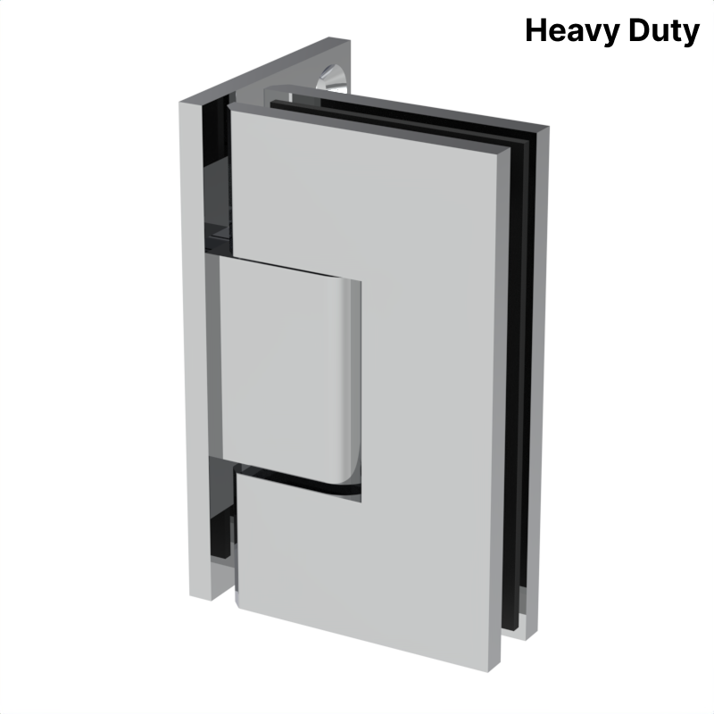 [VIV044] VIVIAN Series GGH Shower Hinge - Square Heavy Duty - Wall Mount, Offset