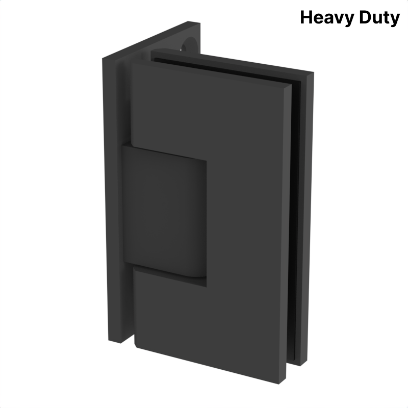 [VIV044] VIVIAN Series GGH Shower Hinge - Square Heavy Duty - Wall Mount, Offset
