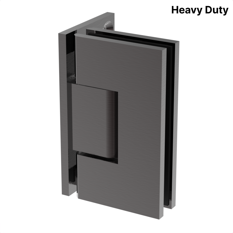 [VIV044] VIVIAN Series GGH Shower Hinge - Square Heavy Duty - Wall Mount, Offset