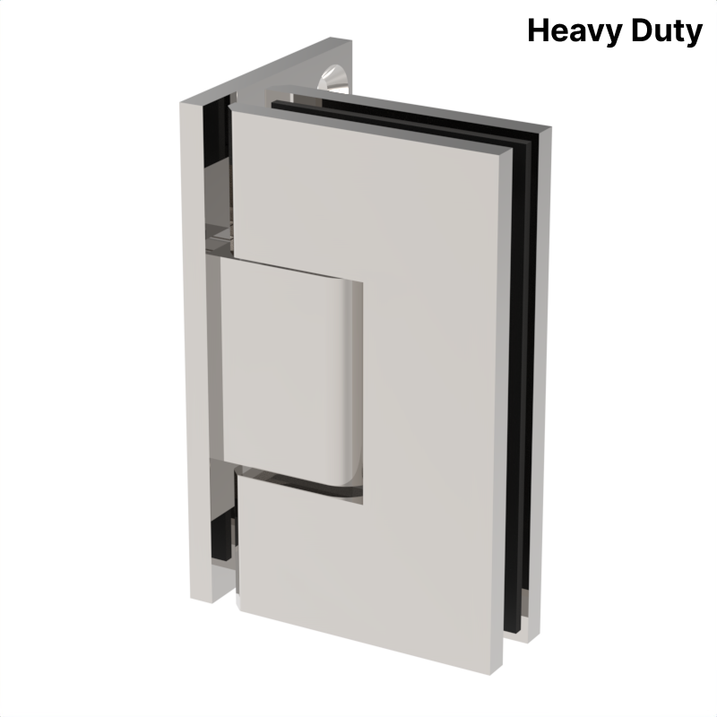 [VIV044] VIVIAN Series GGH Shower Hinge - Square Heavy Duty - Wall Mount, Offset