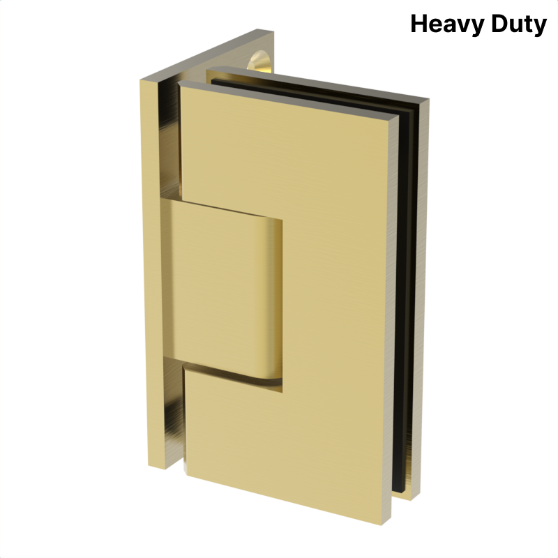 [VIV044] VIVIAN Series GGH Shower Hinge - Square Heavy Duty - Wall Mount, Offset