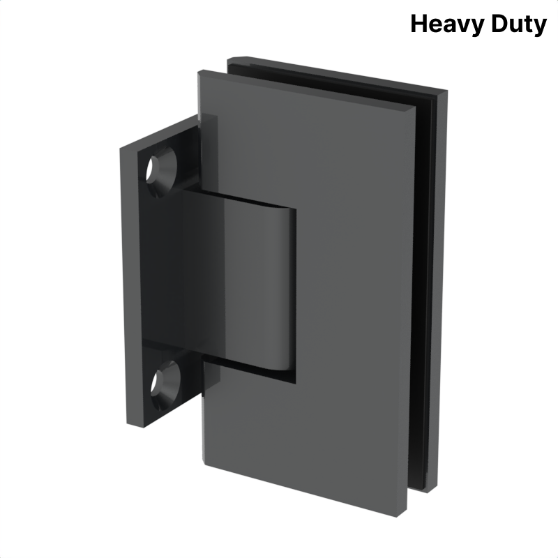 [VIV074] VIVIAN Series GGH Shower Hinge - Square Heavy Duty - Wall Mount, Short Back Plate