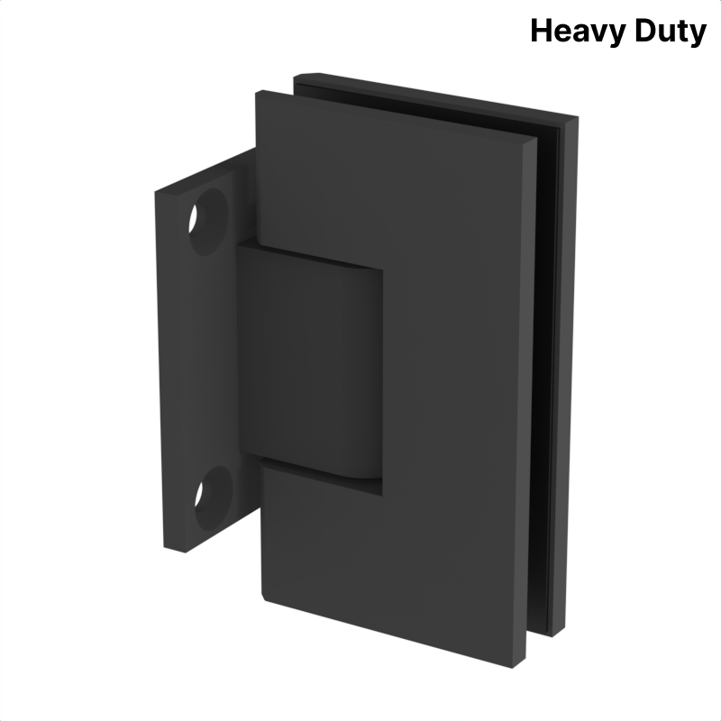 [VIV074] VIVIAN Series GGH Shower Hinge - Square Heavy Duty - Wall Mount, Short Back Plate