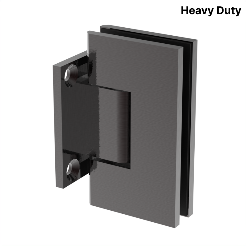 [VIV074] VIVIAN Series GGH Shower Hinge - Square Heavy Duty - Wall Mount, Short Back Plate