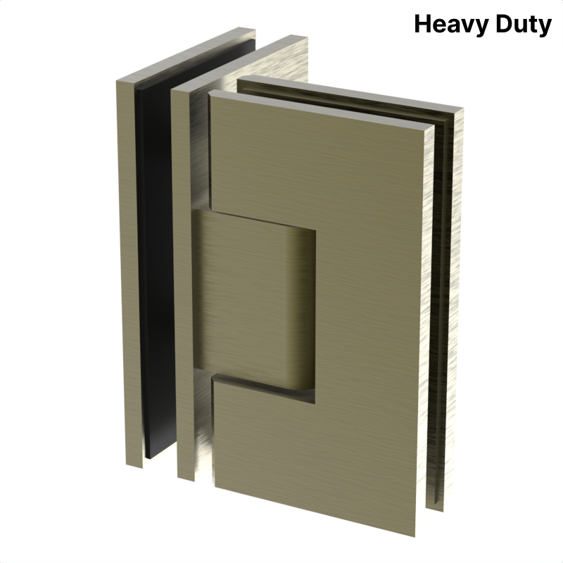 [VIV092] VIVIAN Series GGH Shower Hinge - Square Heavy Duty - Glass to Glass 90°
