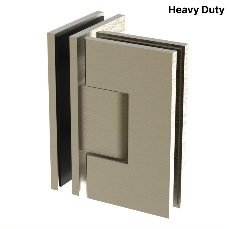 [VIV092] VIVIAN Series GGH Shower Hinge - Square Heavy Duty - Glass to Glass 90°