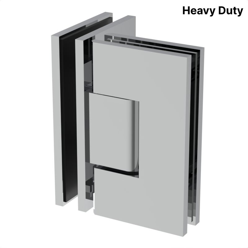 [VIV092] VIVIAN Series GGH Shower Hinge - Square Heavy Duty - Glass to Glass 90°