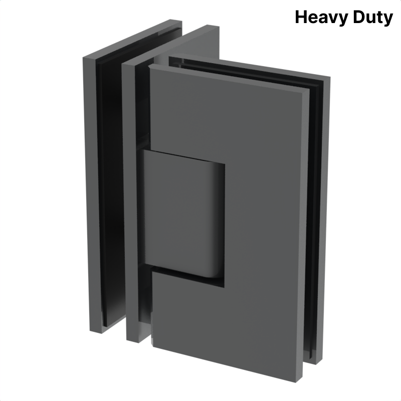 [VIV092] VIVIAN Series GGH Shower Hinge - Square Heavy Duty - Glass to Glass 90°