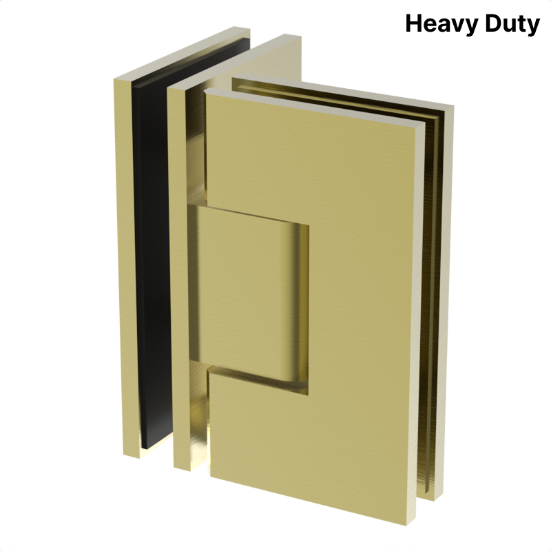 [VIV092] VIVIAN Series GGH Shower Hinge - Square Heavy Duty - Glass to Glass 90°