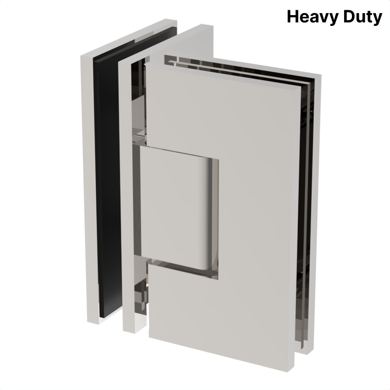 [VIV092] VIVIAN Series GGH Shower Hinge - Square Heavy Duty - Glass to Glass 90°