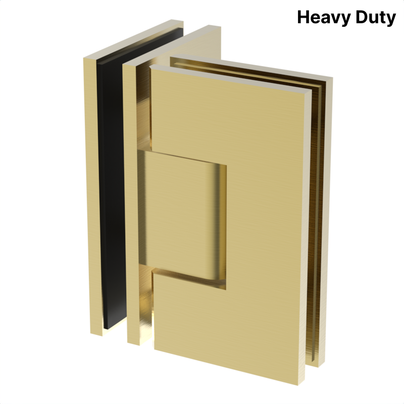 [VIV092] VIVIAN Series GGH Shower Hinge - Square Heavy Duty - Glass to Glass 90°