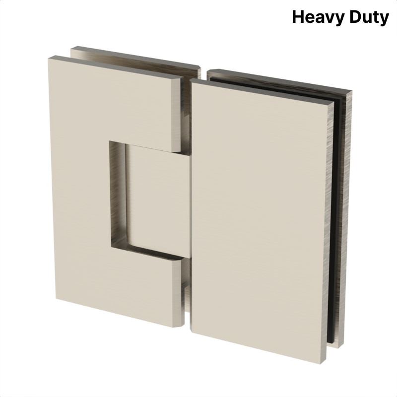 [VIV180] VIVIAN Series GGH Shower Hinge - Square Heavy Duty - Glass Mount 180°