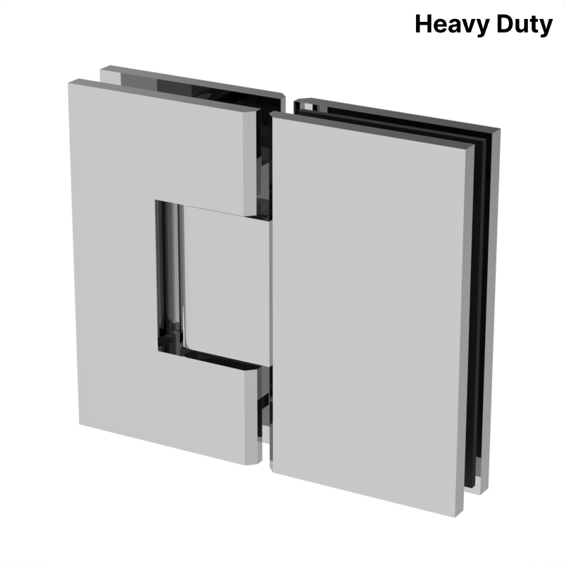[VIV180] VIVIAN Series GGH Shower Hinge - Square Heavy Duty - Glass Mount 180°