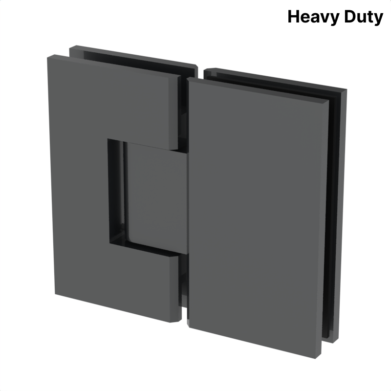 [VIV180] VIVIAN Series GGH Shower Hinge - Square Heavy Duty - Glass Mount 180°