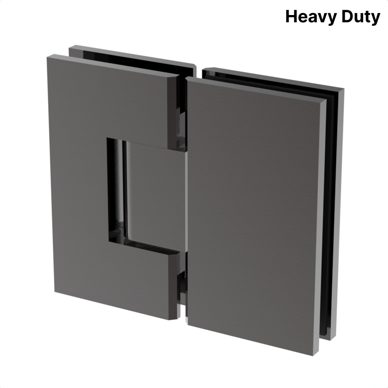 [VIV180] VIVIAN Series GGH Shower Hinge - Square Heavy Duty - Glass Mount 180°