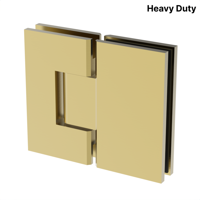 [VIV180] VIVIAN Series GGH Shower Hinge - Square Heavy Duty - Glass Mount 180°