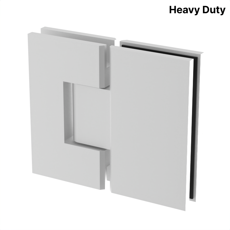 [VIV180] VIVIAN Series GGH Shower Hinge - Square Heavy Duty - Glass Mount 180°