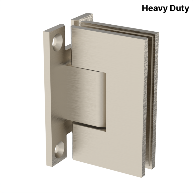GGH Shower Hinge - Square Heavy Duty - Wall Mount, H Back Plate
