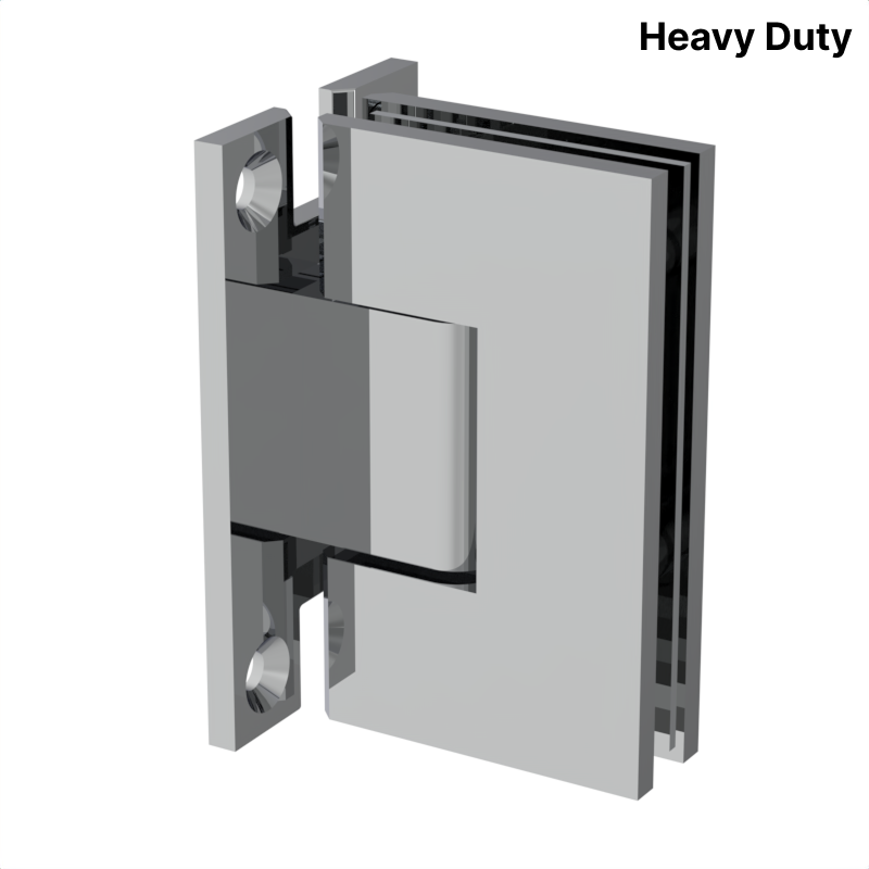GGH Shower Hinge - Square Heavy Duty - Wall Mount, H Back Plate