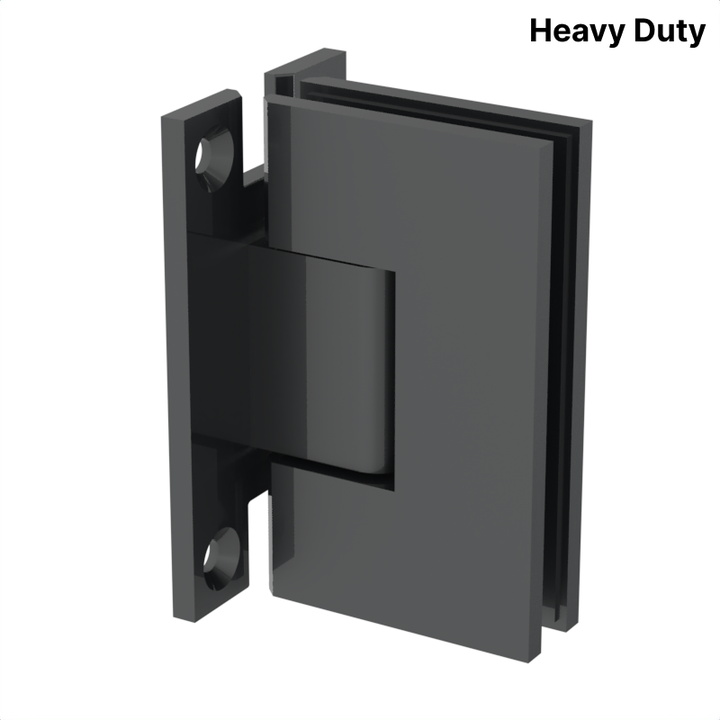 GGH Shower Hinge - Square Heavy Duty - Wall Mount, H Back Plate