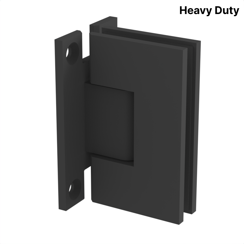 GGH Shower Hinge - Square Heavy Duty - Wall Mount, H Back Plate