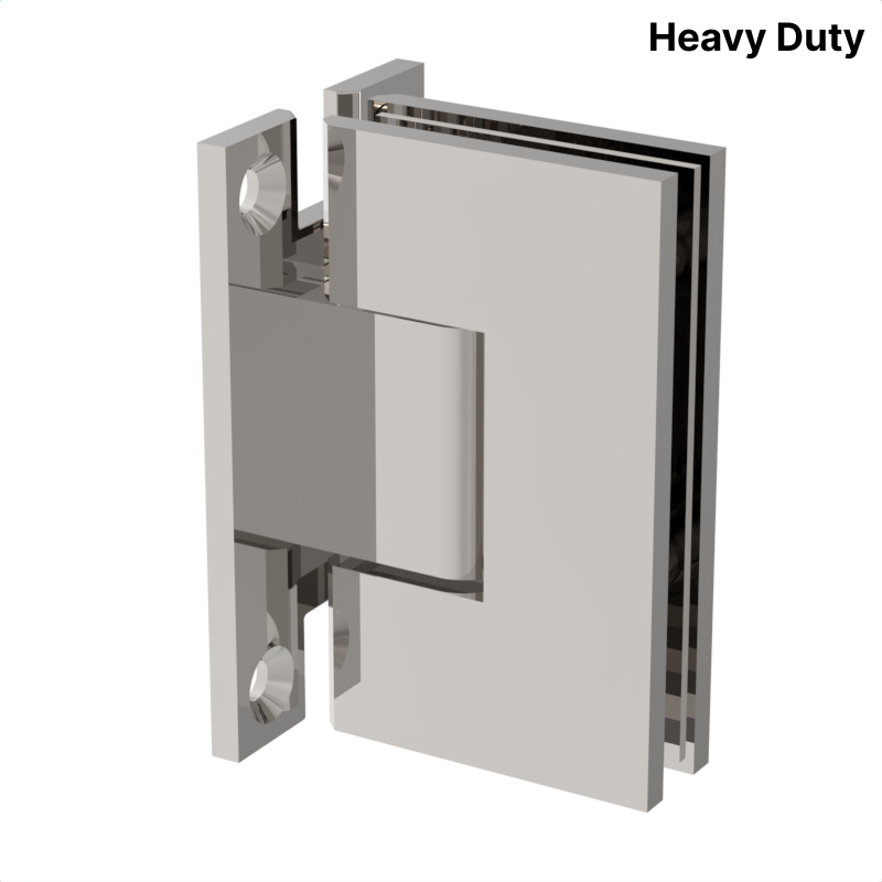 GGH Shower Hinge - Square Heavy Duty - Wall Mount, H Back Plate