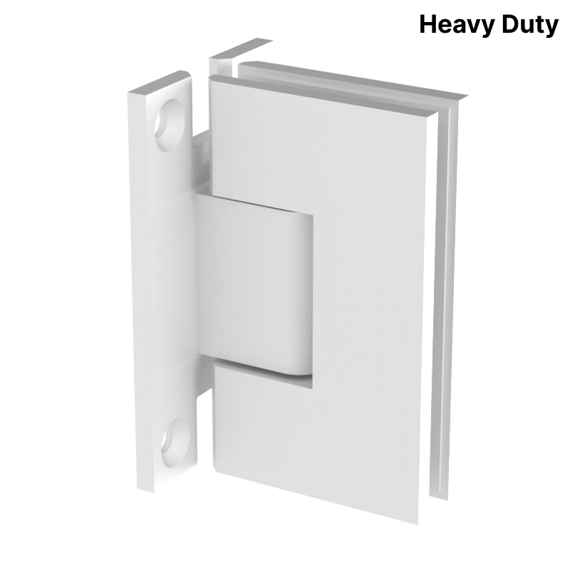 GGH Shower Hinge - Square Heavy Duty - Wall Mount, H Back Plate