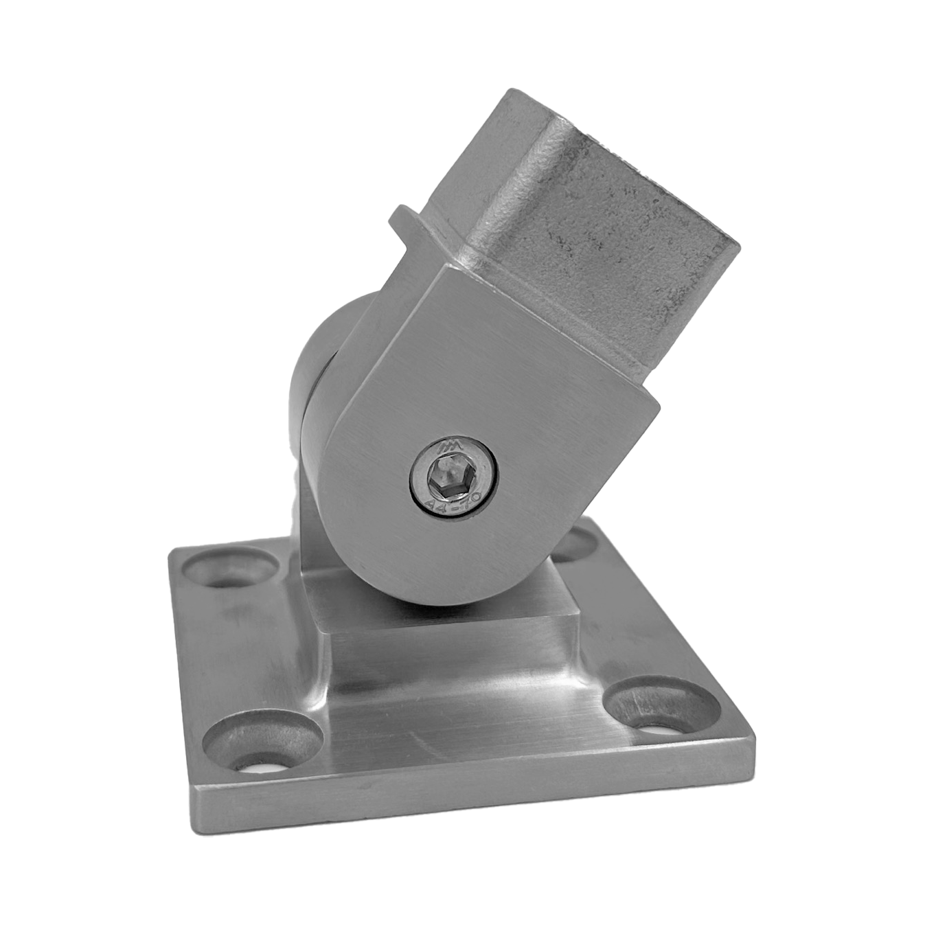 [WF40ADJ] HRAIL Series GGH Handrail - Wall Mount Flange for 40mm Square Handrail - Adjustable