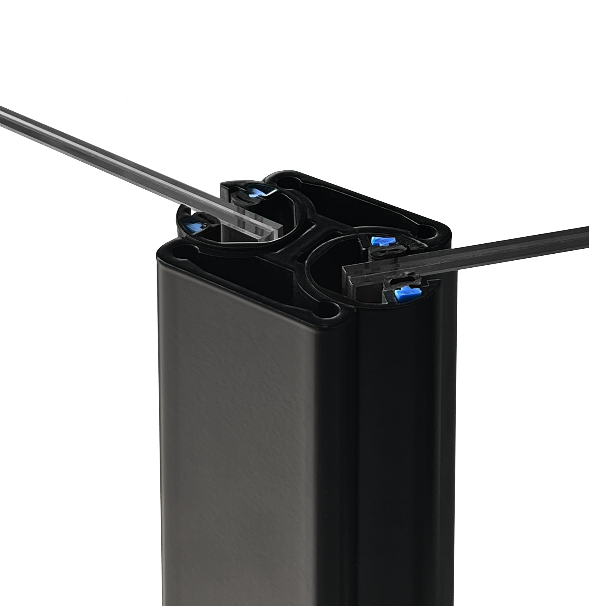 [ALPOST-42ADJ] Modern Elegance Series GGH Aluminum Post - 42" Base Height - Adjustable - Square