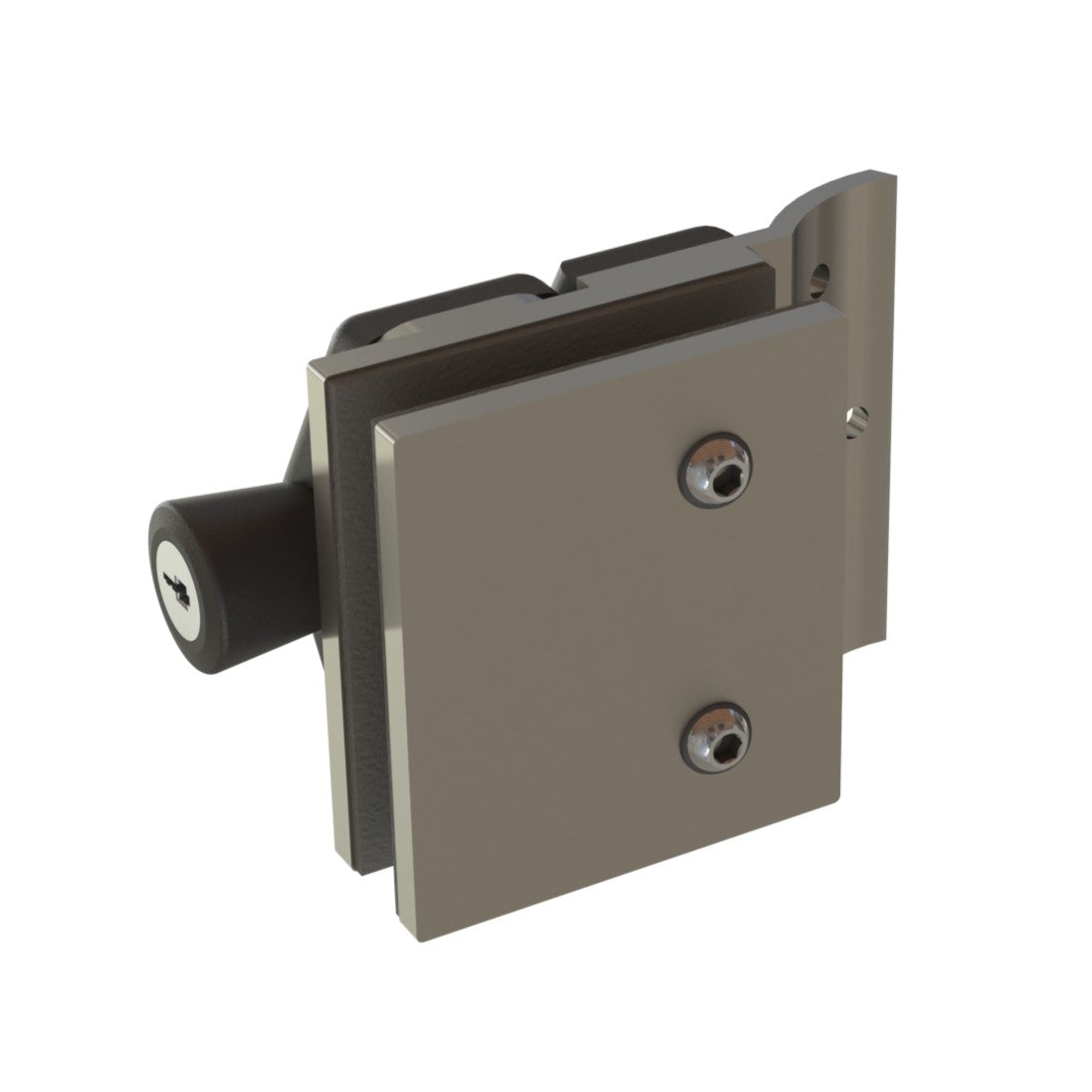 [LDIVE90R] DIVE Series GGH Pool Fence Hardware - Latches With Lock - Glass to Round Post