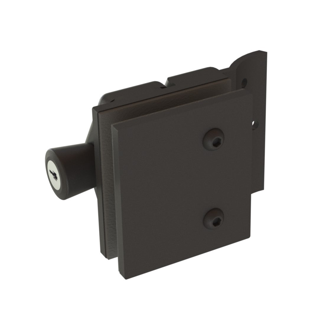 [LDIVE90R] DIVE Series GGH Pool Fence Hardware - Latches With Lock - Glass to Round Post