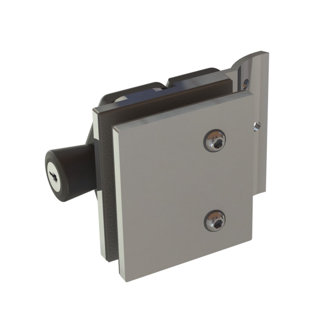 [LDIVE90R] DIVE Series GGH Pool Fence Hardware - Latches With Lock - Glass to Round Post