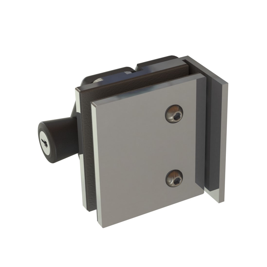 [LDIVE90] DIVE Series GGH Pool Fence Hardware - Latches With Lock - 90° Glass to Wall/Square Post